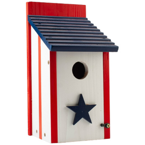 Red White and Blue Bluebird House