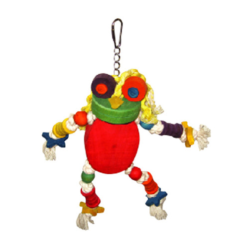 Silly Wood Frog Bird Toy