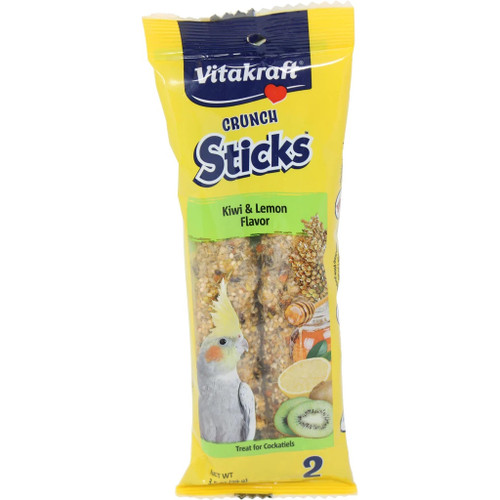 Cockatiel Crunch Sticks Treats - Kiwi/Lemon