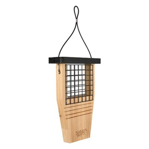 Tail Prop Cedar Suet Feeder