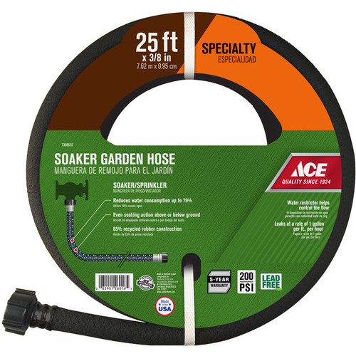 Ace Soaker Pro Medium Duty Soaker Hose Black