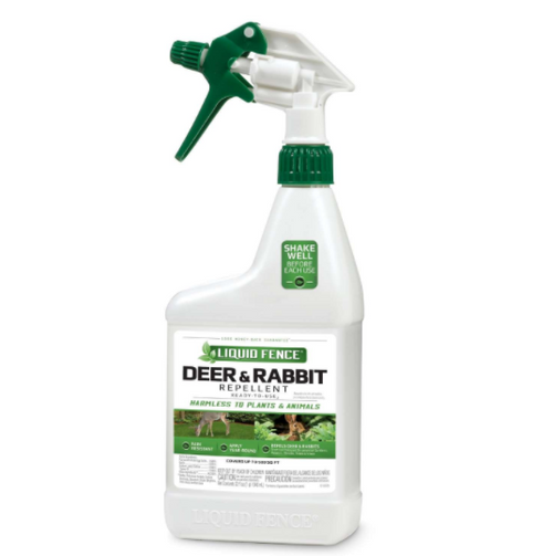 Liquid Fence Animal Repellent Spray For Deer and Rabbits - 32 oz