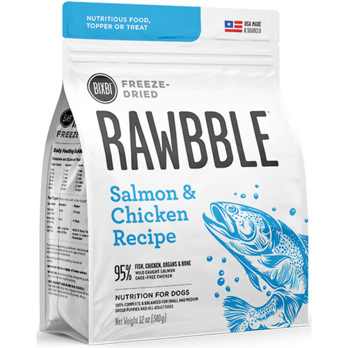 Bixbi Rawbble Freeze-Dried Salmon & Chicken - 12 oz