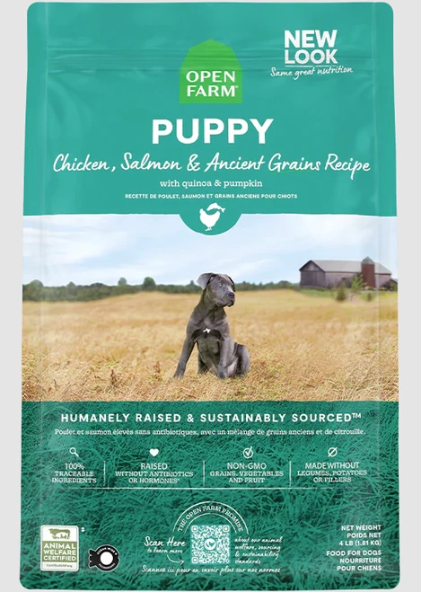 Open Farm® Chicken & Salmon Ancient Grains Puppy Kibble