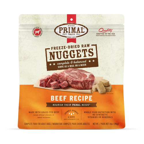 Primal Canine Freeze-Dried Raw Nuggets Beef Recipe