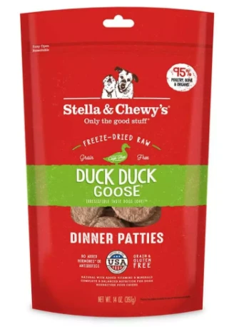 Stella & Chewy's® Duck Duck Goose® Freeze-Dried Raw Dinner Patties