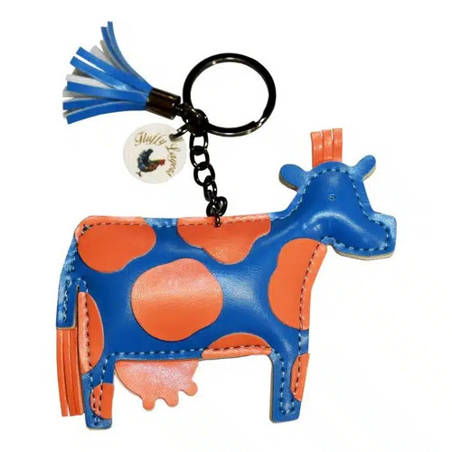 Fluffy Layers Farm Keychain - Cow