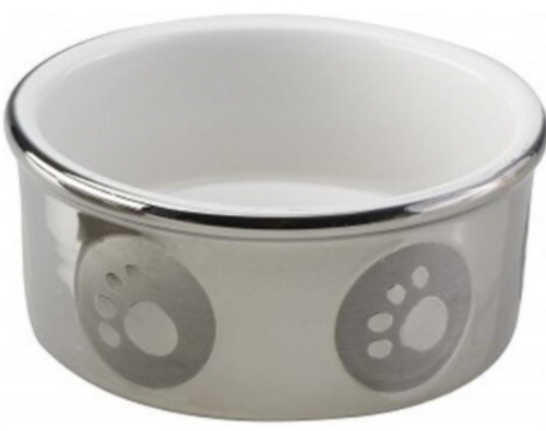 Spot Paw Print Titanium Dog Dish