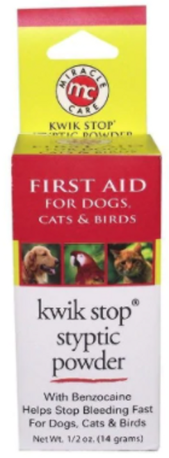 Miracle Care Kwik Stop Styptic Powder For Dogs & Cats