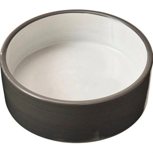 Spot 2-Tone Gray Stoneware Dish - 5 in