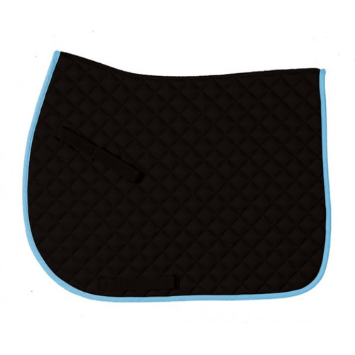 Centaur Imperial All Purpose Saddle Pad - Black/Light Blue