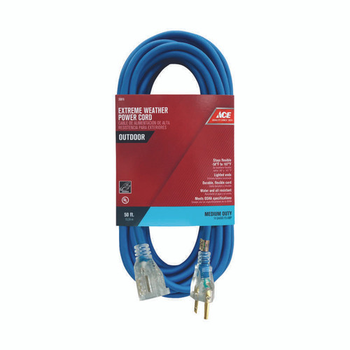 Outdoor Blue Extension Cord - 50 ft