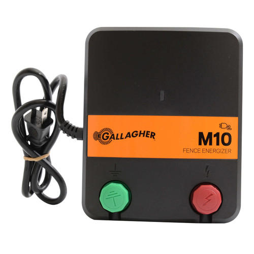 Gallagher M10 110 V Electric-Powered Fence Energizer Black/Orange - 2 mile