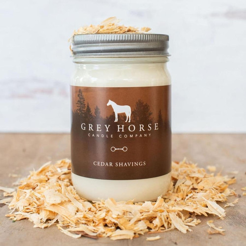 Grey Horse Cedar Shavings Soy Candle