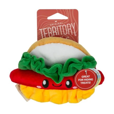 Territory Dog Hot Dog Hide-and-Treat Dog Toy
