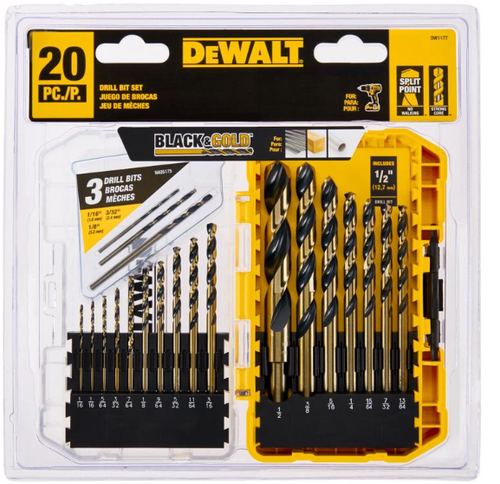 BLACK & GOLD Drill Bit Set