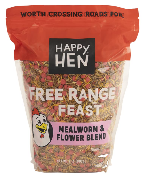 Happy Hen Free Range Feast Mealworm and Flower Blend