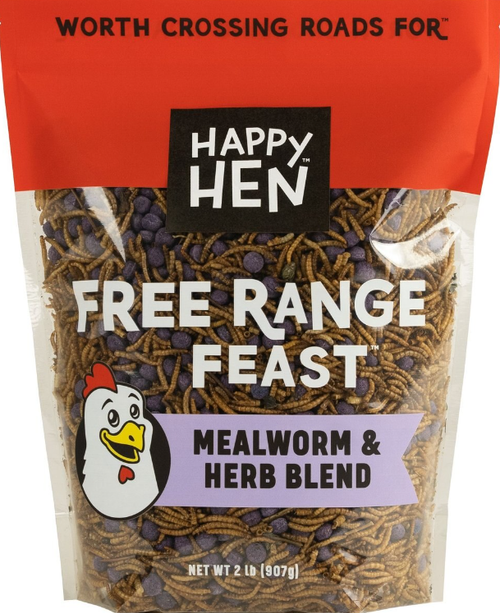 Happy Hen Treats® Free Range Feast™ with Mealworms & Herbs