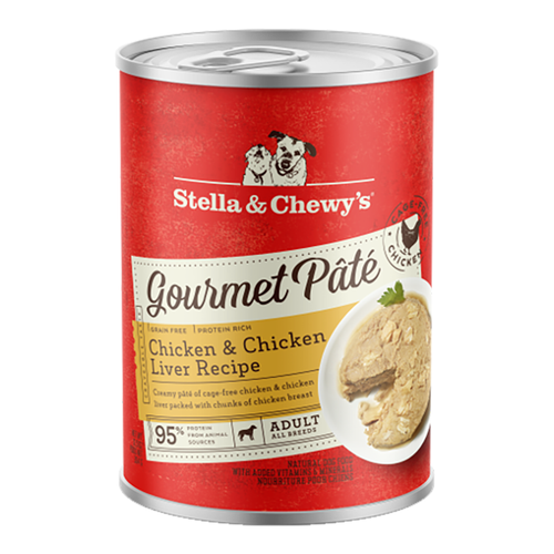 Stella & Chewy's Gourmet Pâté for Dogs with Chicken & Chicken Liver for Dogs