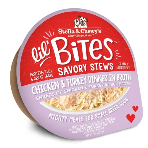 Stella & Chewy's® Lil' Bites® Savory Stews™ Chicken & Turkey Dinner in Broth