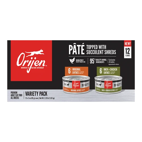 ORIJEN® Premium Pâté Grain-Free Variety Pack Wet Cat Food