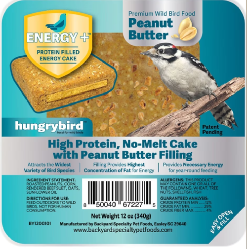 hungrybird Peanut Butter Energy Plus™ Protein Filled Energy Cake