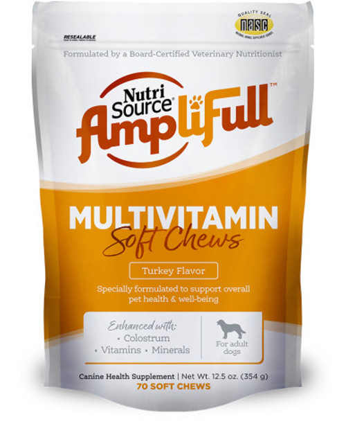 AmpliFull Multi-Vitamin Soft Chews Front AmpliFull Multi-Vitamin Soft Chews Front