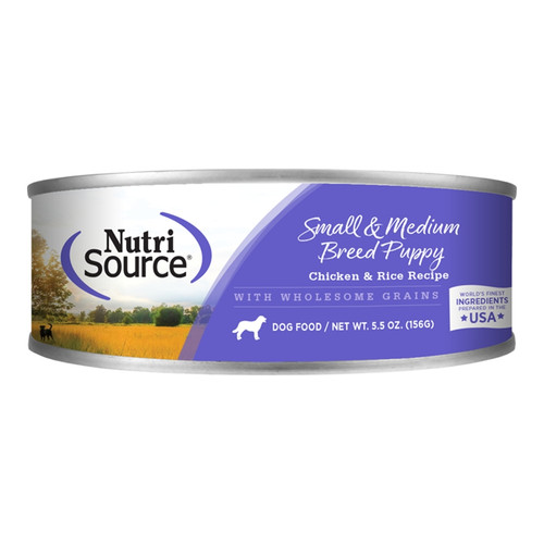 NutriSource® Small & Medium Breed Puppy Chicken & Rice Recipe Wet Dog Food