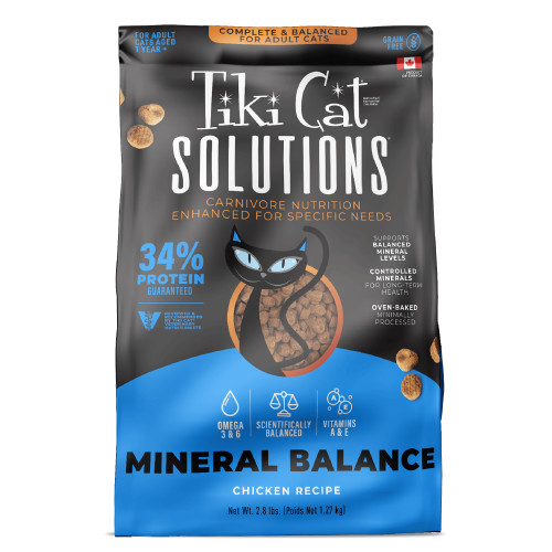 Tiki Cat® Solutions™ Mineral Balance Baked Kibble - Chicken Recipe Tiki Cat® Solutions™ Mineral Balance Baked Kibble - Chicken Recipe