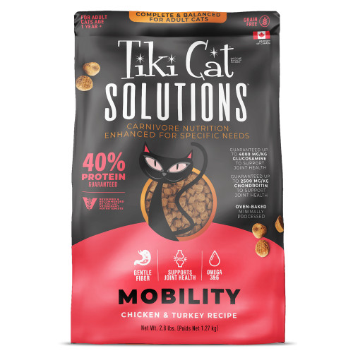 Tiki Cat® Solutions™ Mobility Baked Kibble Chicken & Turkey Recipe