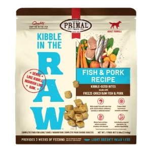 Primal® Kibble in the Raw™ Freeze-Dried Raw Fish & Pork Recipe Dog Food