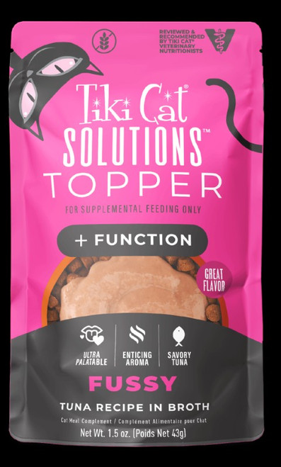 Tiki Cat™ Solutions™ Fussy
Topper: Tuna Recipe in Broth