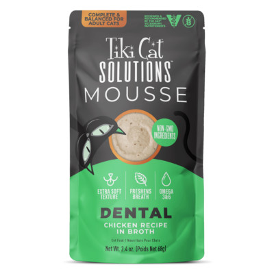 Tiki Cat® Solutions™ Dental Mousse Chicken Recipe in Broth