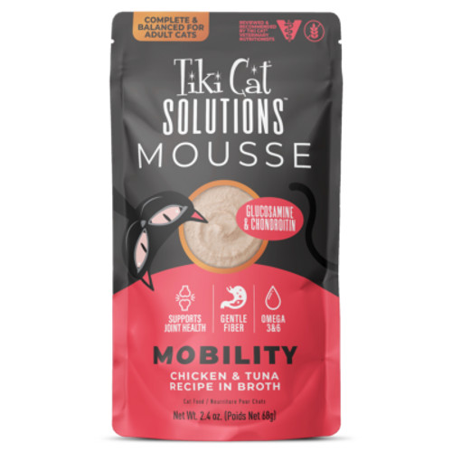 Tiki Cat® Solutions™ Mobility Mousse: Chicken & Tuna Recipe in Broth