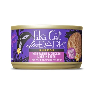 Tiki Cat® After Dark™ Shreds with Rabbit & Chicken Liver Recipe Cat Food