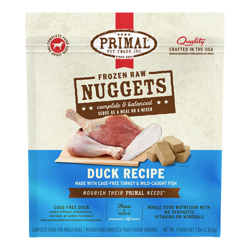 Primal® Canine Raw Frozen Nuggets Duck Formula