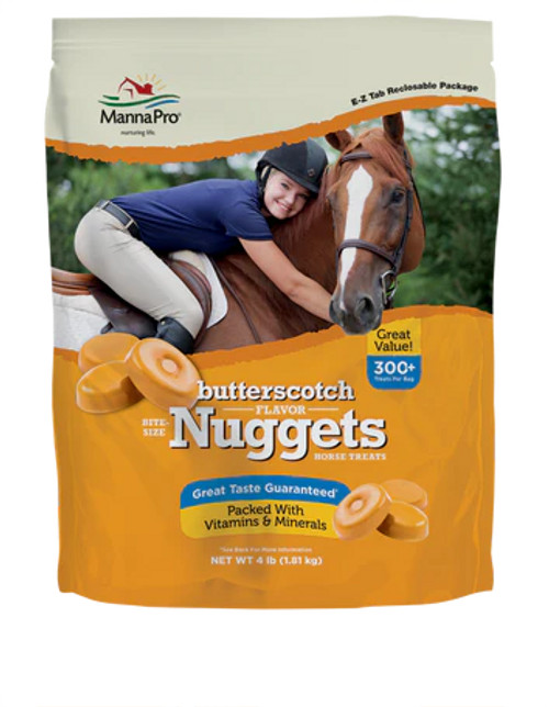 Manna Pro Butterscotch Bite-Size Nuggets Horse Treats