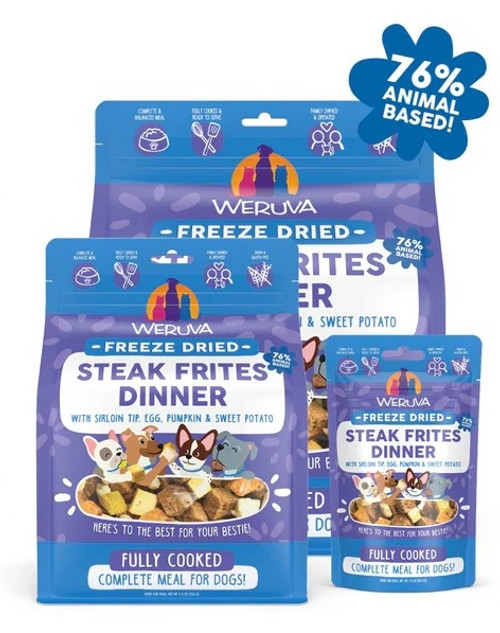 Weruva Steak Frites Dinner Freeze Dried