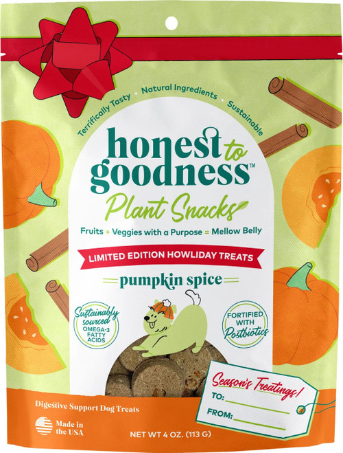 Honest to Goodness® Plant Snacks Howliday Treats Pumpkin Recipe