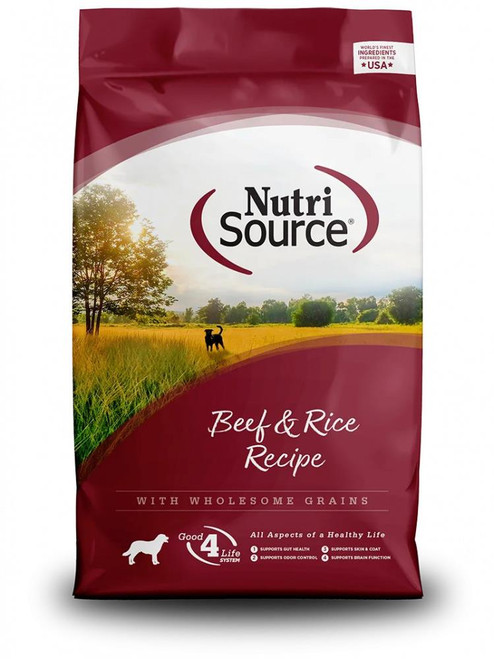 NutriSource® Beef & Rice Recipe Adult Dry Dog Food