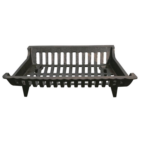 Graphite Black Cast Iron Fireplace Grate