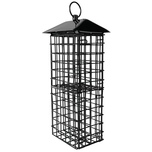 Wild Wings Suet Cage Bird Feeder w/ Roof - Four Cake