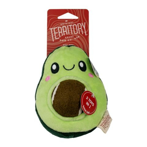 Mark Your Territory™ Avocado 2-in-1 Dog Toy