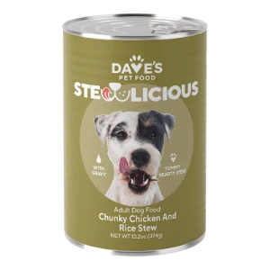 Dave's Pet Food Stewlicious Chunky Chicken and Rice Stew for Dogs