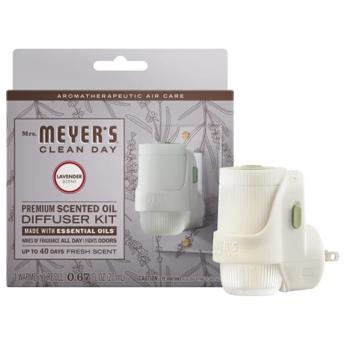 Mrs. Meyer's Clean Day Lavender Plug In Scented Oil Warmer With Refill