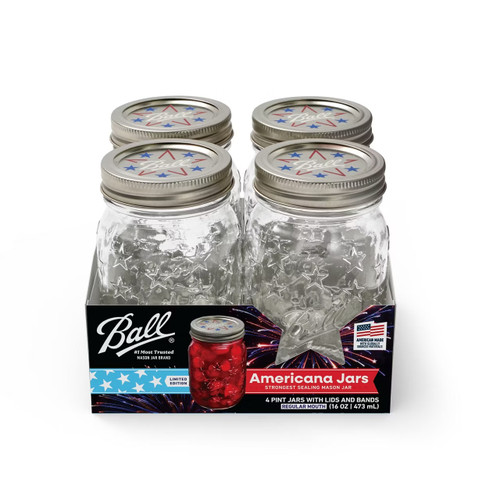 Ball® Limited-Edition Americana Regular Mouth Mason Jars