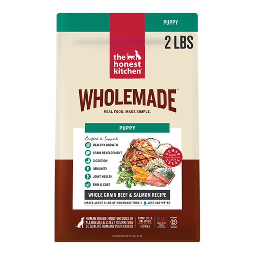 The Honest Kitchen Wholemade Whole Grain Beef & Salmon Dehydrated Puppy Dog Food