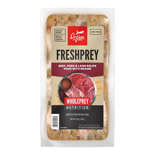 ORIJEN™ FRESHPREY™ Beef, Pork & Lamb Recipe With Grains Recipe