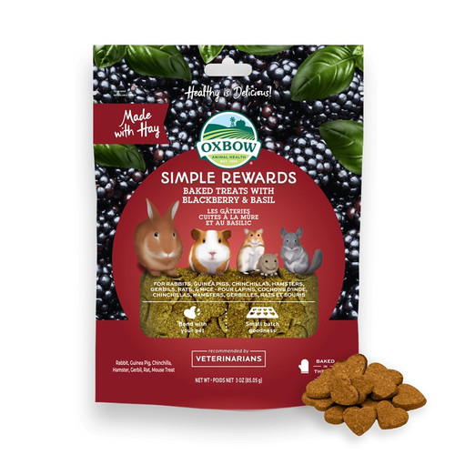 Oxbow® Simple Rewards Baked Treats with Blackberry & Basil