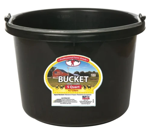 DuraFlex Plastic Bucket Black